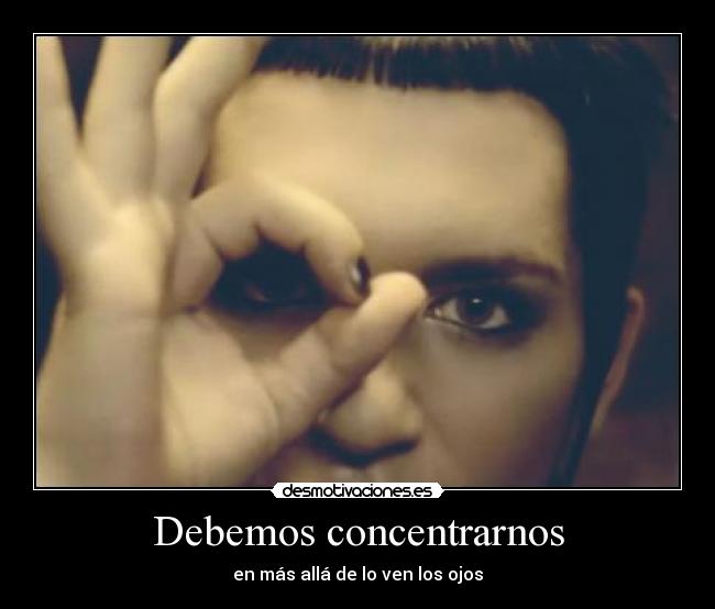 Debemos concentrarnos -