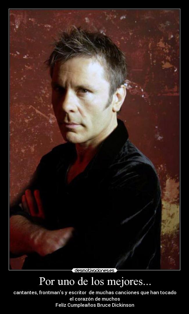 carteles bruce dickinson iron maiden vocalista frontman desmotivaciones