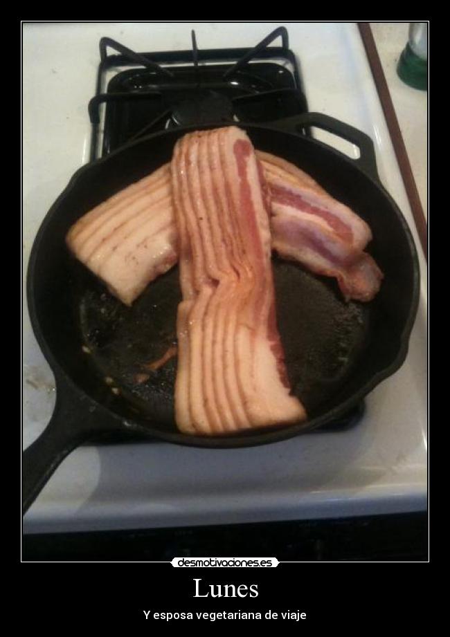 Lunes - Y esposa vegetariana de viaje