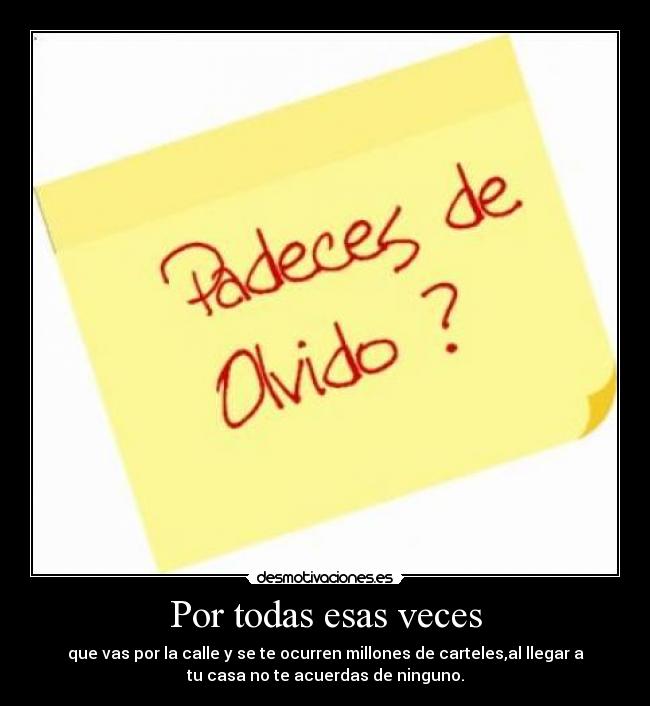 Por todas esas veces - 