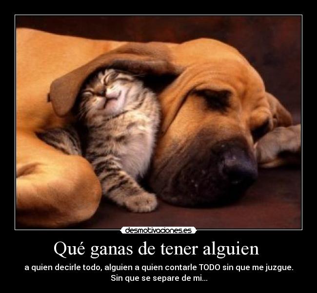 Qué ganas de tener alguien  - 