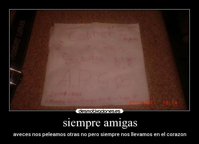 siempre amigas -