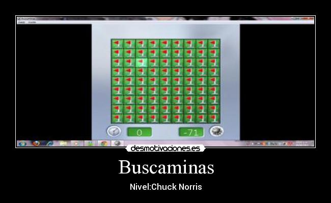 carteles buscaminaschucknorrischuck norris desmotivaciones