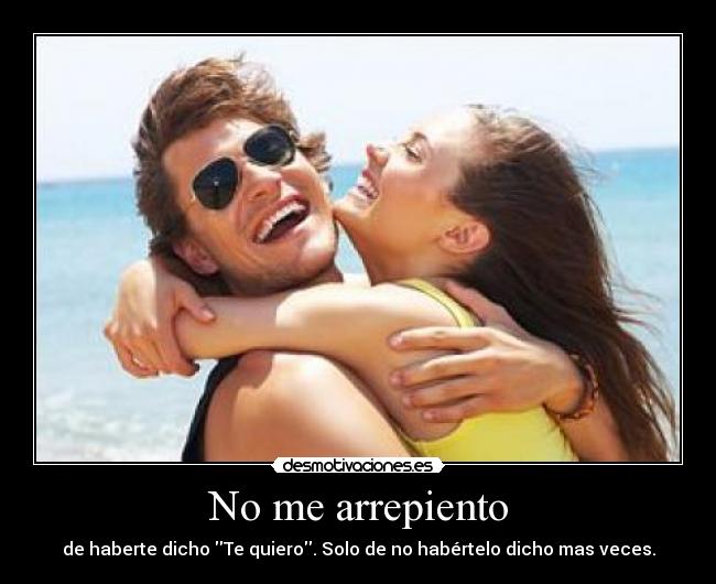 No me arrepiento -