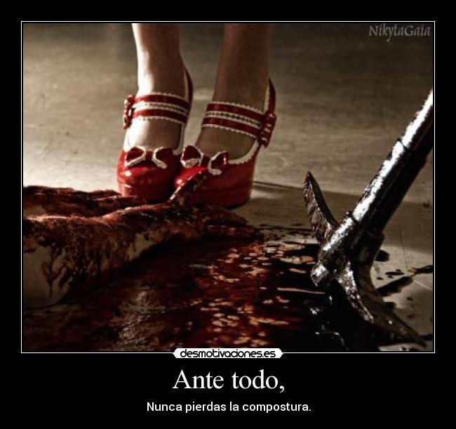 Ante todo, -