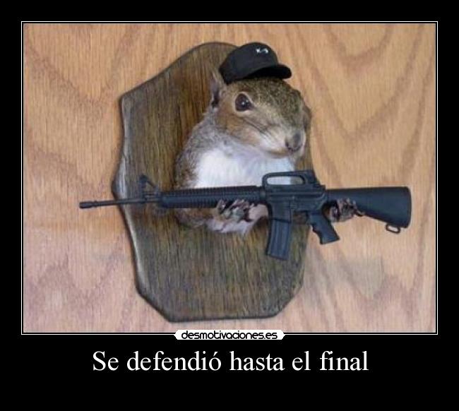 Se defendió hasta el final -