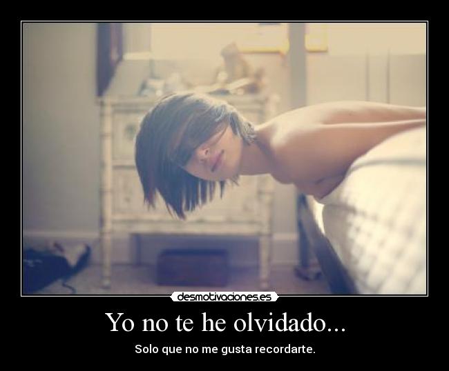 Yo no te he olvidado... -