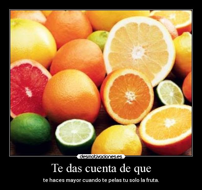 Te das cuenta de que - 