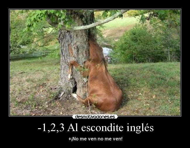 -1,2,3 Al escondite inglés -
