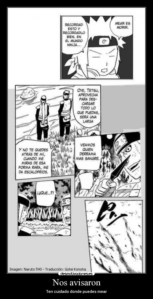 Nos avisaron - Ten cuidado donde puedes mear