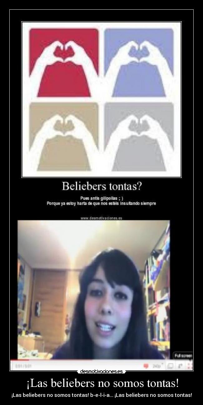 ¡Las beliebers no somos tontas! -