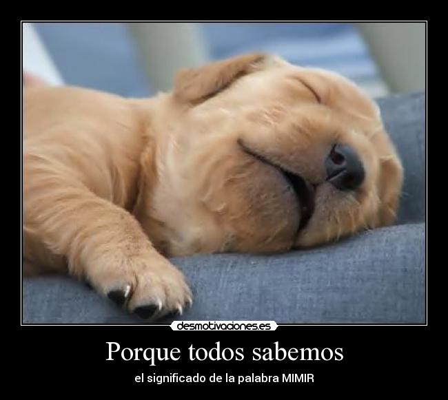 Porque todos sabemos - el significado de la palabra MIMIR