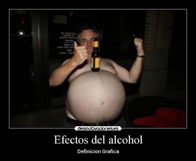 Efectos del alcohol - Definicion Grafica