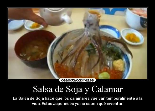Salsa de Soja y Calamar -