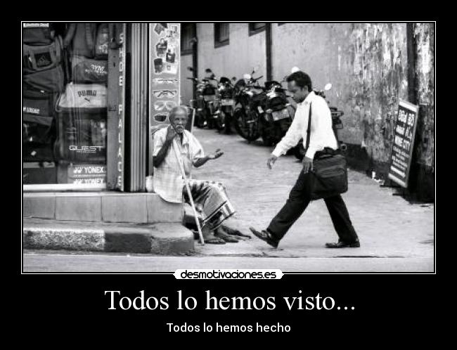 carteles desigualdad pobreza solidaridad desmotivaciones