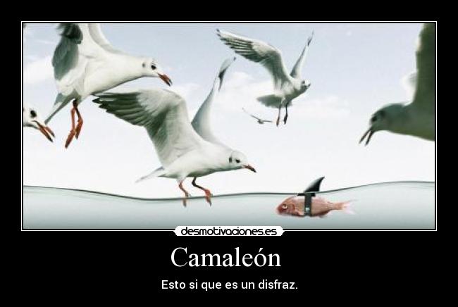 Camaleón - Esto si que es un disfraz.