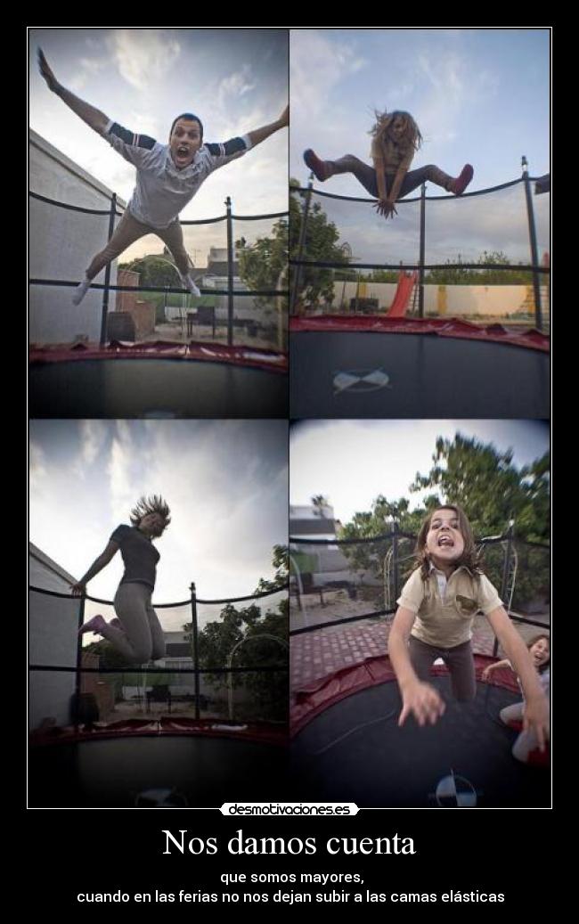 carteles cama elastica ninos desmotivaciones