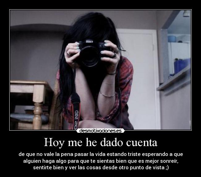 Hoy me he dado cuenta -