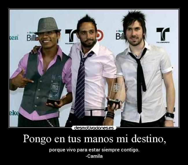 Pongo en tus manos mi destino, - 