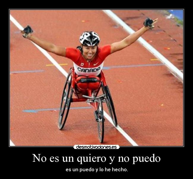 No es un quiero y no puedo -