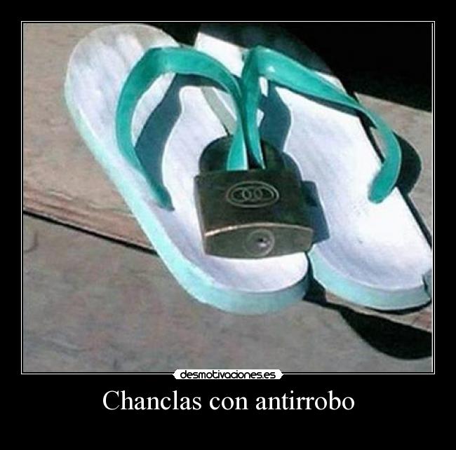 Chanclas con antirrobo -