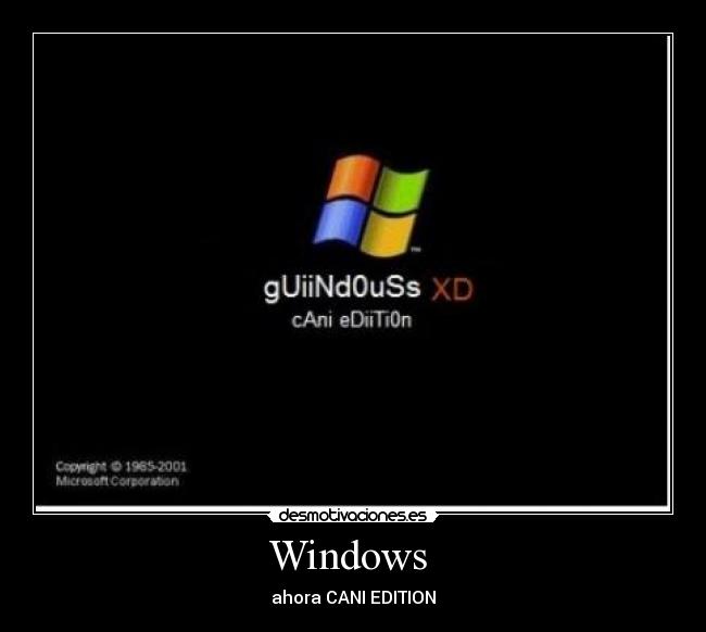 Windows  - ahora CANI EDITION