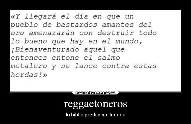 reggaetoneros - la biblia predijo su llegada