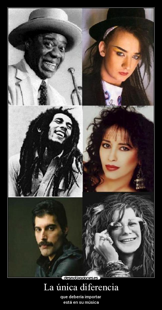 La única diferencia - que debería importar 
está en su música