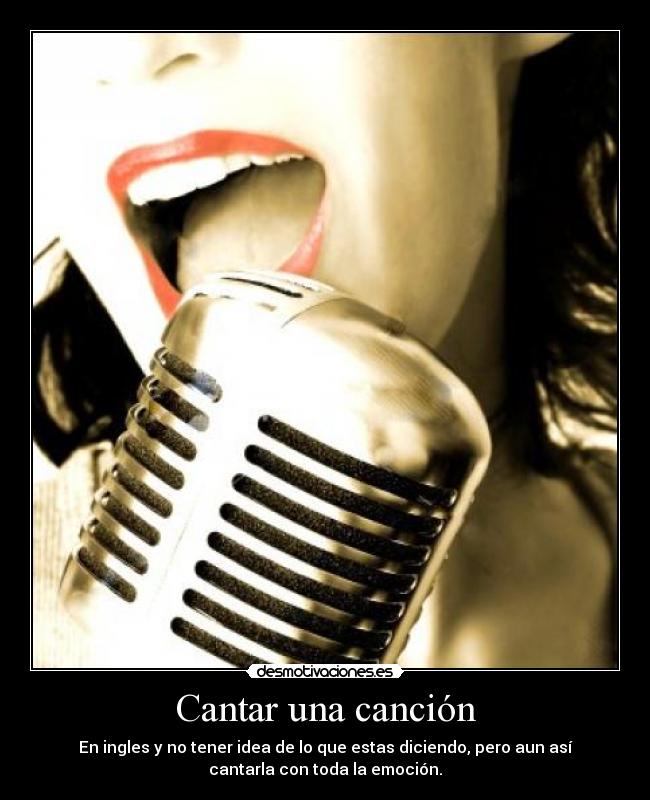 Cantar una canción -