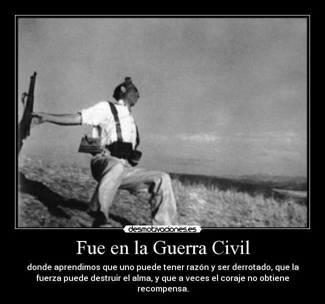Fue en la Guerra Civil -