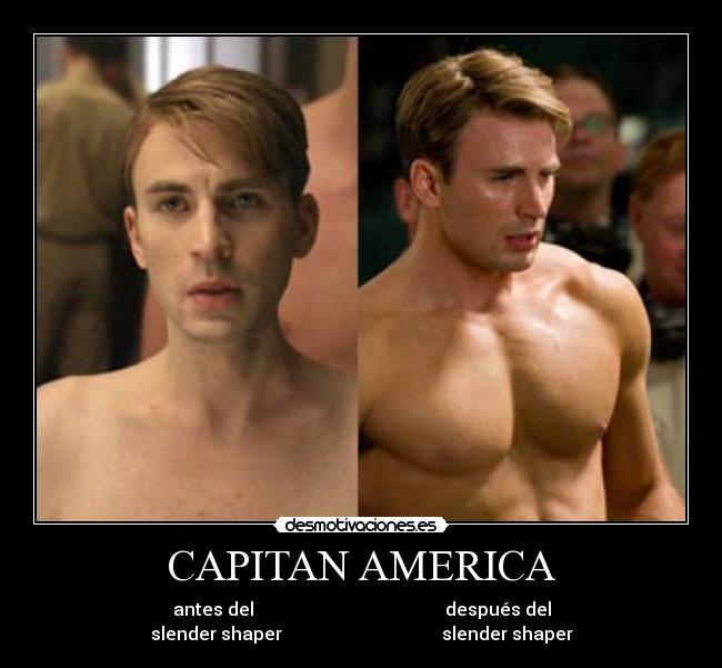 CAPITAN AMERICA - antes del después del
slender shaper slender shaper