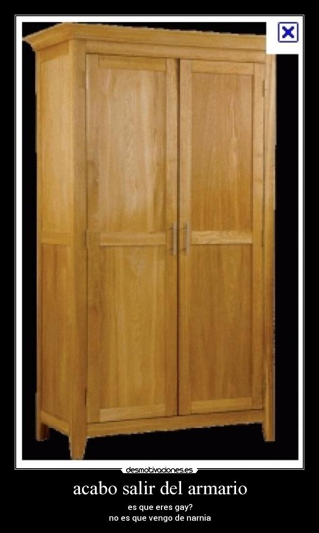acabo salir del armario -