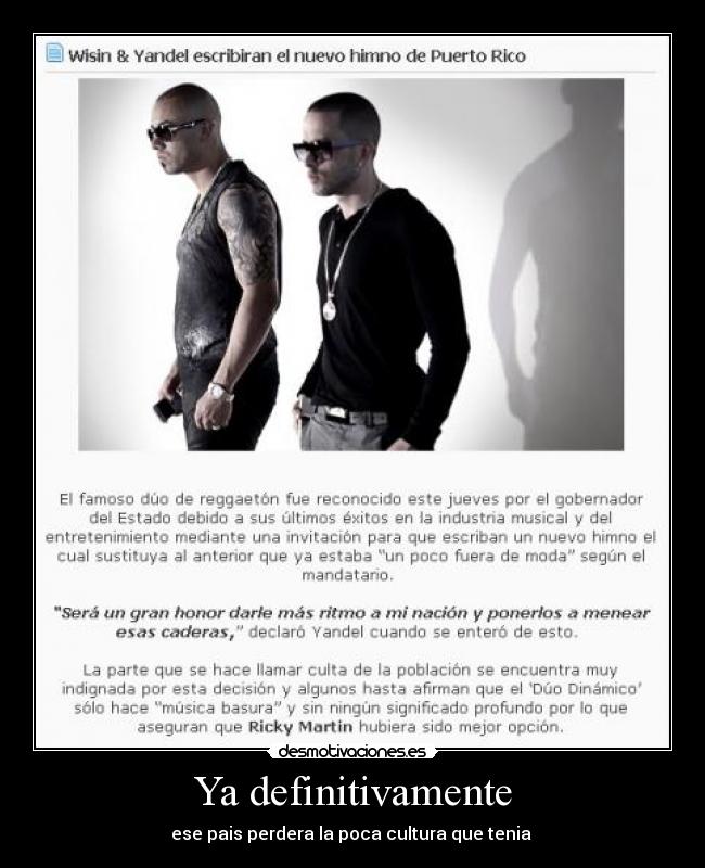 Ya definitivamente - 