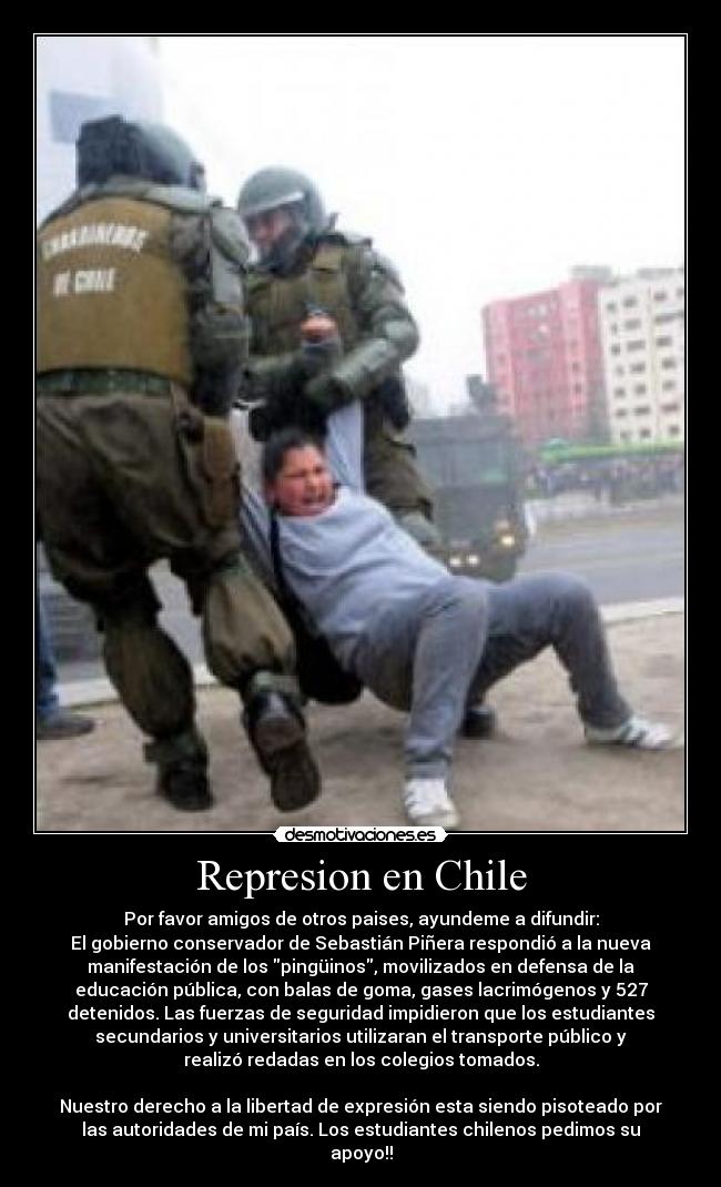 Represion en Chile -