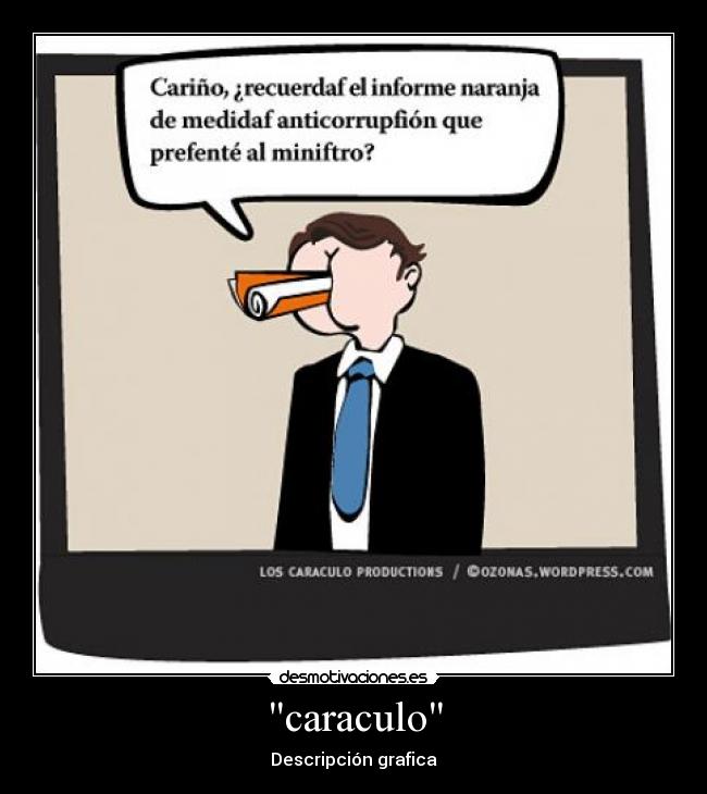 caraculo - Descripción grafica