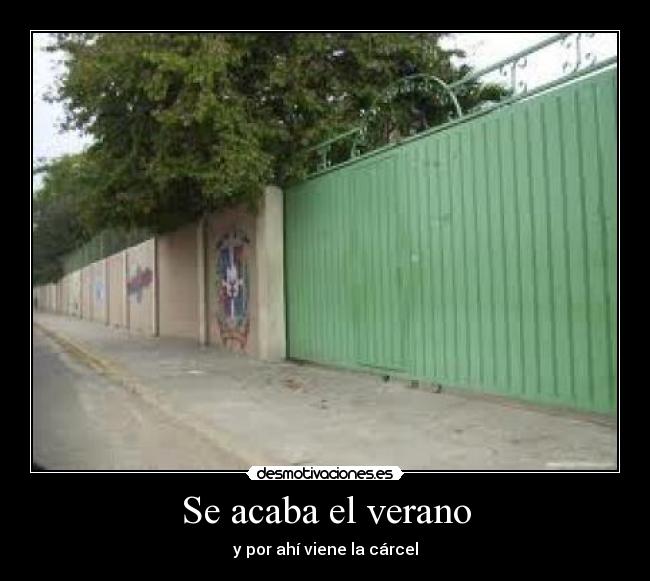 Se acaba el verano -