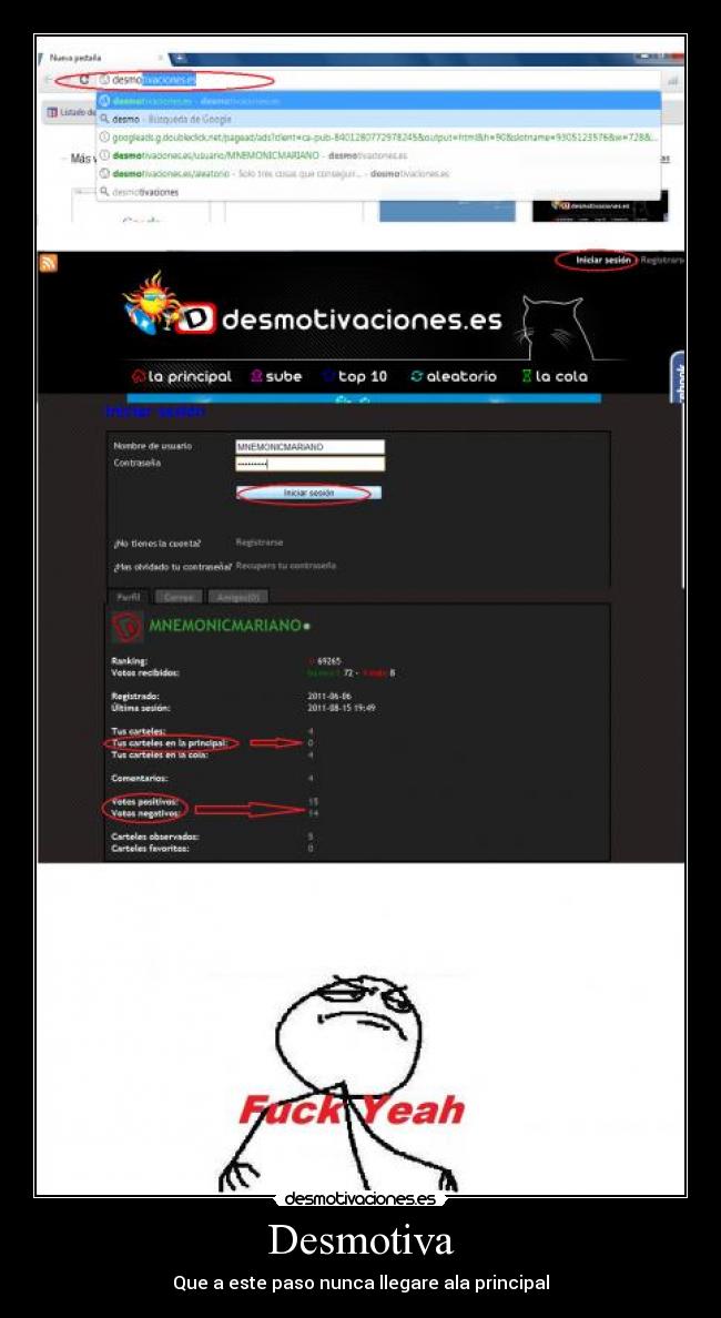 Desmotiva - Que a este paso nunca llegare ala principal