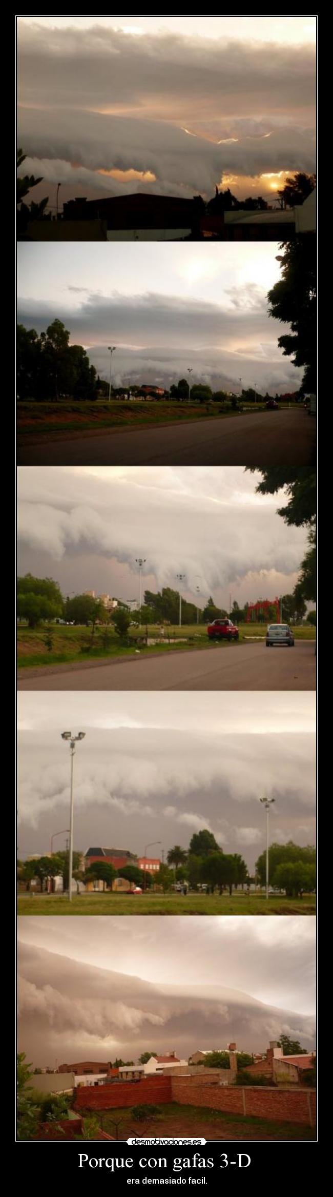 Porque con gafas 3-D - era demasiado facil.