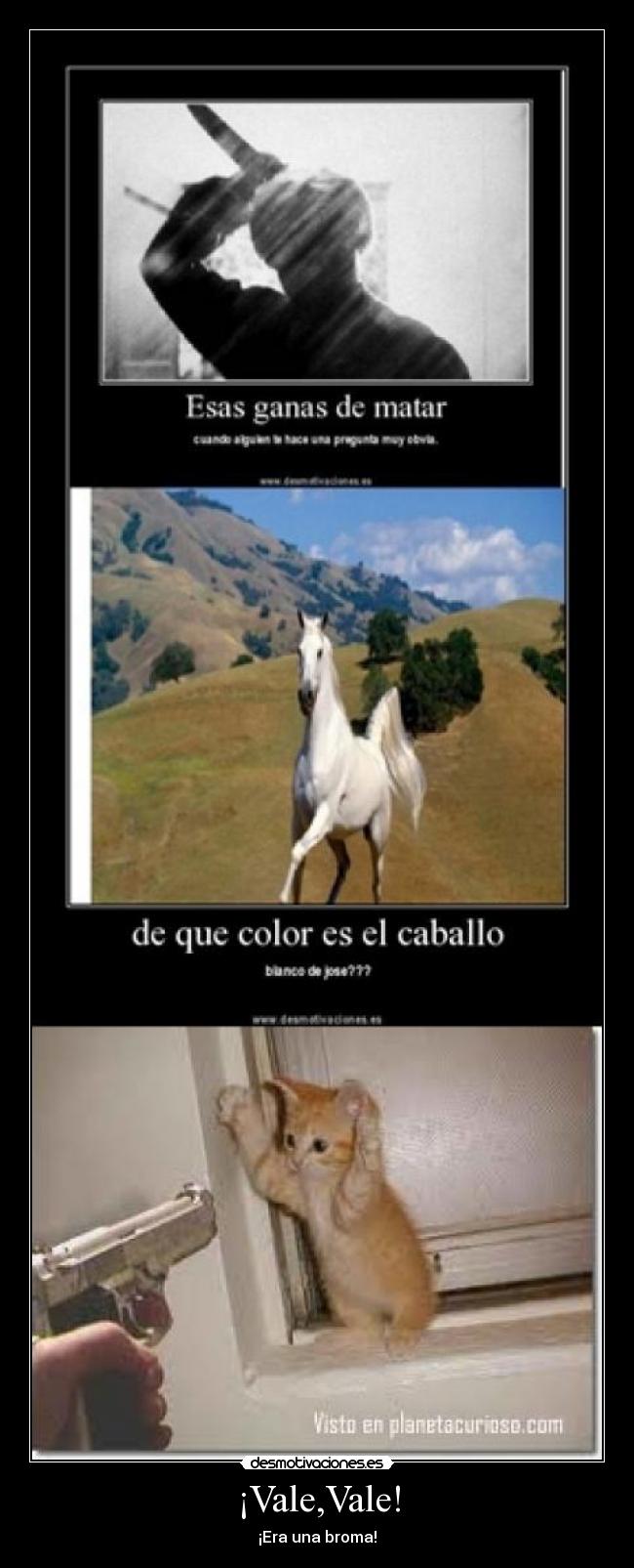 ¡Vale,Vale! - ¡Era una broma!