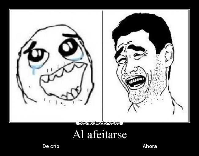 Al afeitarse - De crío Ahora