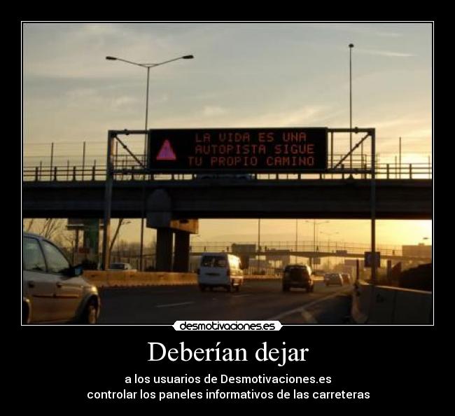 Deberían dejar - 