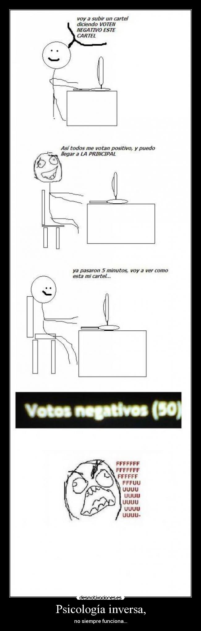 Psicología inversa, - no siempre funciona...