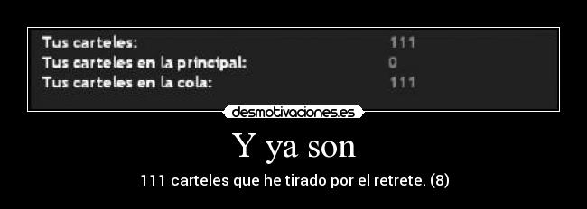 Y ya son -