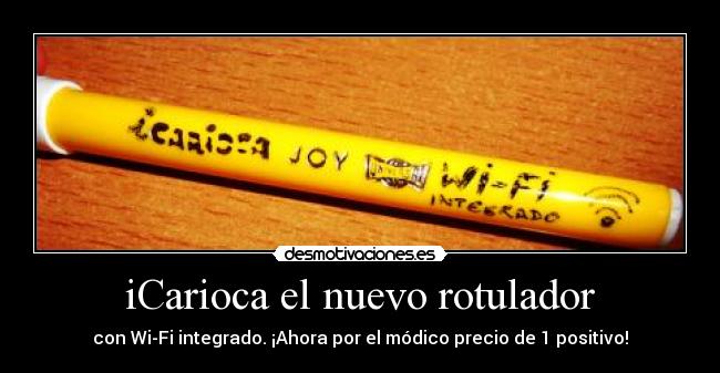 iCarioca el nuevo rotulador -