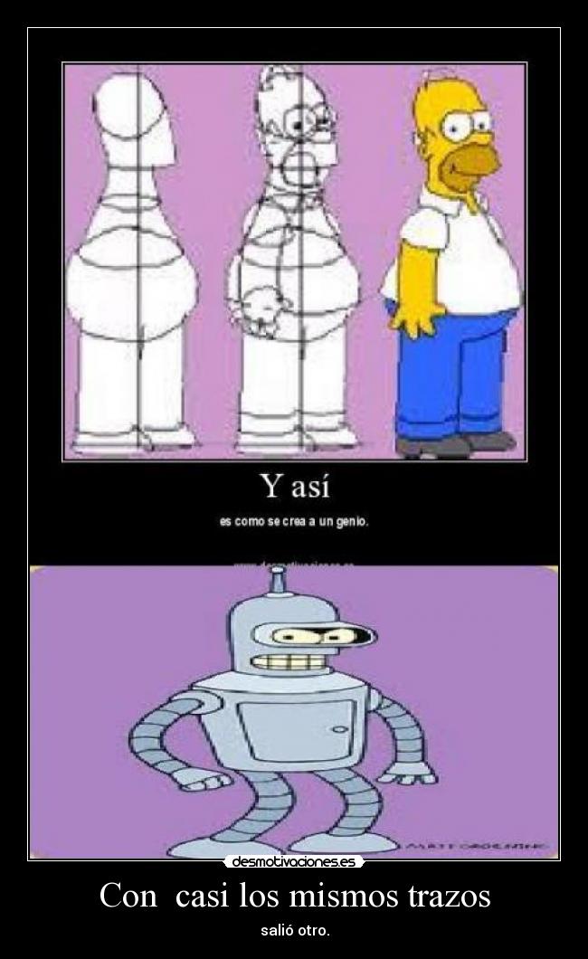 Con casi los mismos trazos - salió otro.