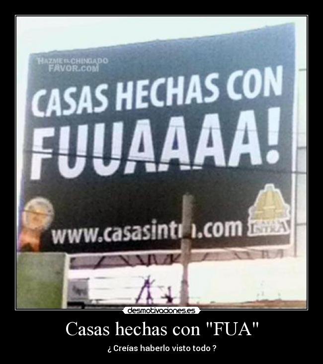 Casas hechas con FUA - 