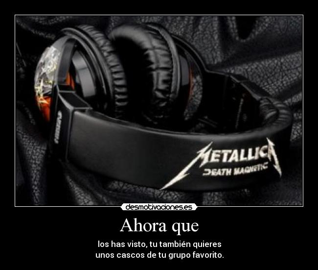 carteles metallica rules desmotivaciones