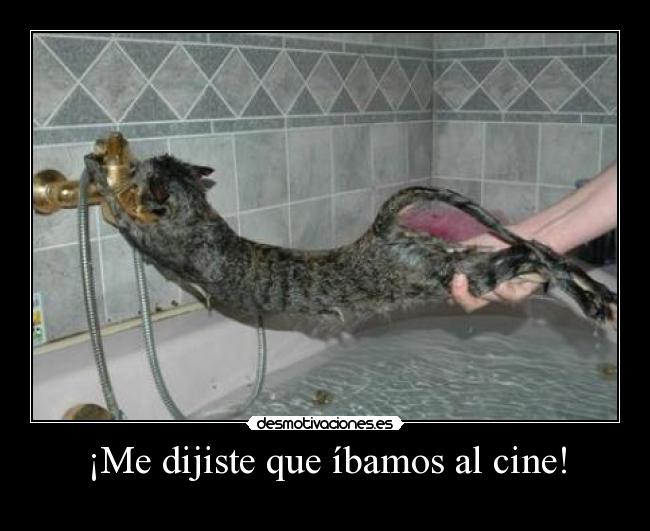 ¡Me dijiste que íbamos al cine! -