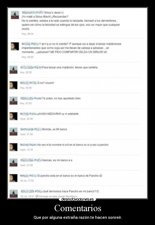 Comentarios - Que por alguna extraña razón te hacen sonreír.