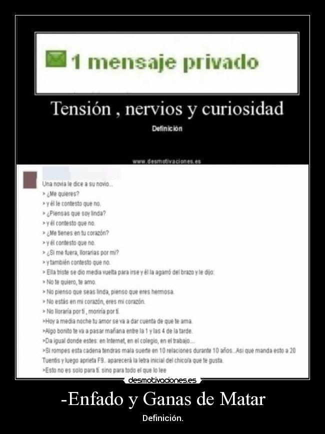 -Enfado y Ganas de Matar -